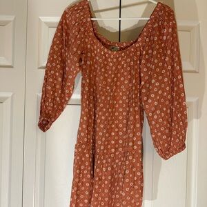 Billabong Terracotta Floral Dress